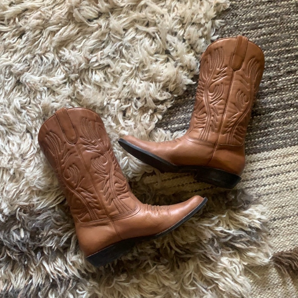 Leather Cowboy Boots